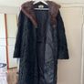 Black Persian Lamb (Karakul) Fur Coat with Mink Collarol Image 3