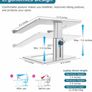 Laptop Stand, Ergonomic Adjustable Computer Stand, Aluminium Alloy Height Holder Riser Compatible with MacBook Air Pro, Dell, HP, Lenovo Samsung (More 11-17" Laptops) Image 2
