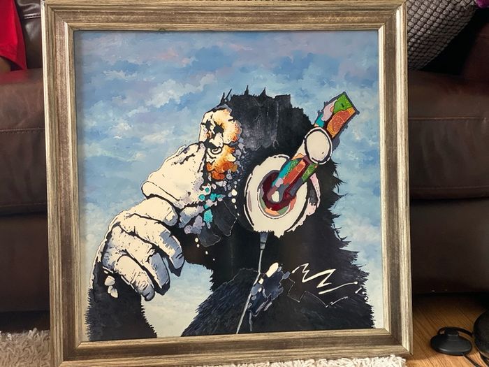 Hand made stained glass picture