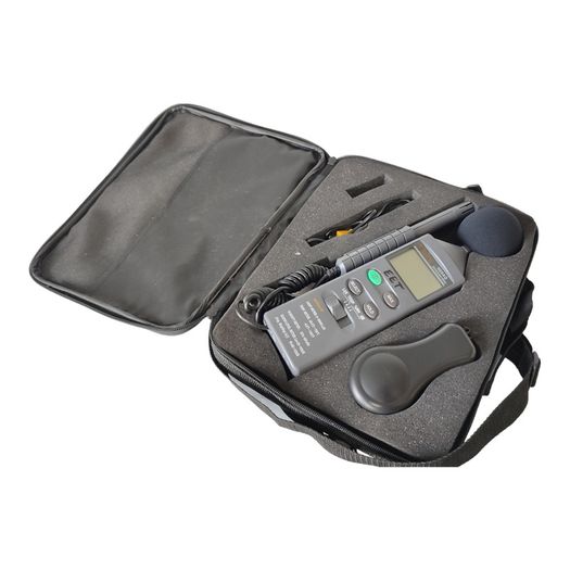 Multi Function Enviroment Meter 4 in 1 Sound Light Humidity Temperature Precision Gold N09AQ Testing Meter