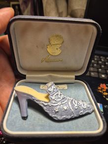 Vintage Shoe Brooch