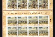 2001 Ireland Kinsale 1601 - Nine Years Wars (Irish Pikeman, English Cavalry, Spanish Pikeman &amp; Kinsale) Stamp Sheetlet Fine Used with Dublin CDS cancel of 10th July 2001 (First day of issued) on envelope extract.