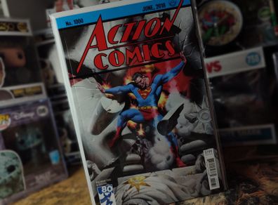 Action Comics ! Issue #1000 ! 80 - Page Giant ! Steve Rude 1930s Variant Cover ! 1st Appearance of Rogal Zaar ! 2018 ! by DC Comics !