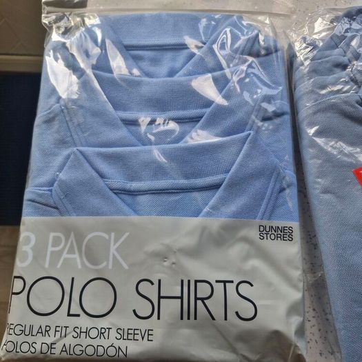 Blue polo tops