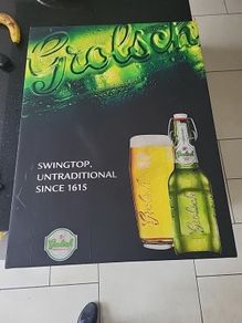 grolsch  framed canvas