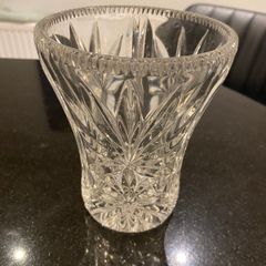 Crystal vintage glass vase