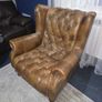 Classic Chesterfield Wingback Armchair Image 6