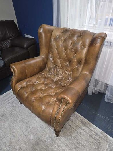 Classic Chesterfield Wingback Armchair