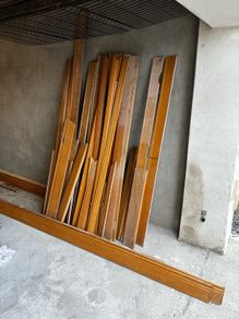 8 x Solid Oak Doors, frames, skirting etc
