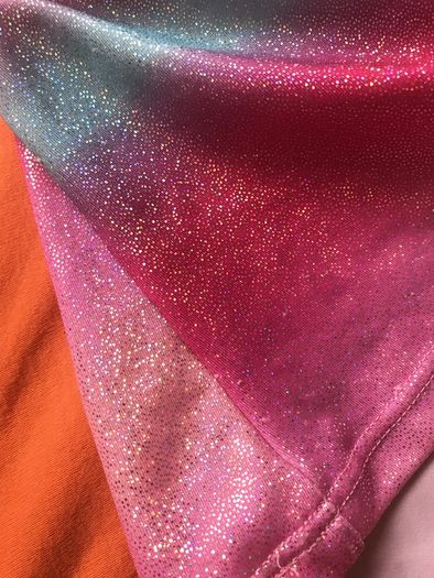 Glittery swim top, age 10