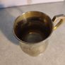 Vintage Engraved Brass Metal Cup Mug Wine Glass Made in India Image 3