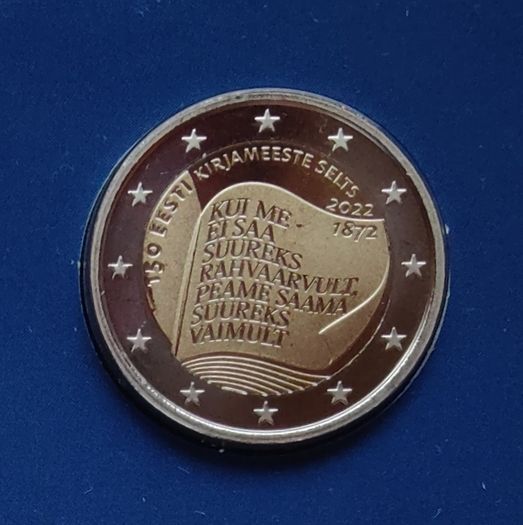 Estonia 2 Euro Base Metals Brilliant Uncirculated Coin 2022 - 150th anniversary of the Society of Estonian Literati