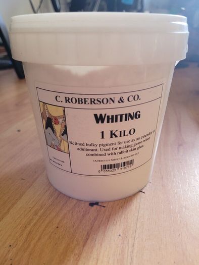 Gesso - 1kg Rabbit skin glue + 1kg Whiting powder