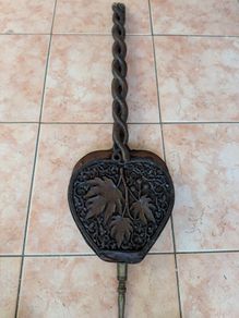 antique ornate fire bellow