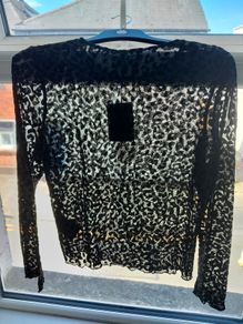 JDY Black Mesh Top & Skirt