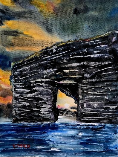 loop head watercolour