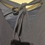 Navy Fit & Flare Dress with Bow Back XS Image 5