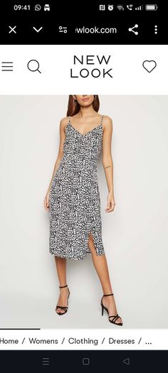NEW LOOK, White Leopard Print dress, Size 10
