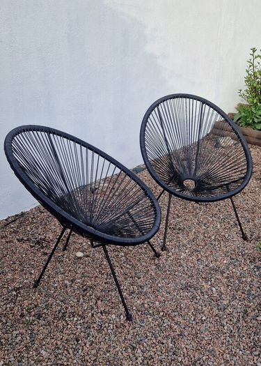 two garden chairs