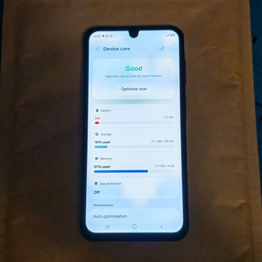 Samsung Galaxy A17 - 128GB - Black - Dual SIM - Defect - Works