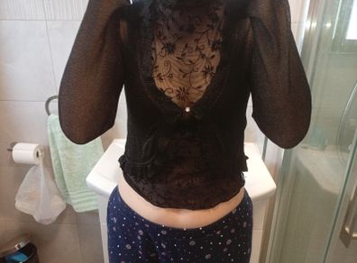 Black shrug / bolero made in italy