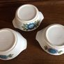Retro Vintage Studio pottery J&G Meakin Floral soup bowls x3 Image 5