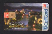 1998 Ireland 50 Unit Galway Arts Festivals' 21st birthday (ODS2) Call Card Used. Telecom Eireann card number 1215.