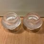 Glass Candle Holders (Pair) Image 2