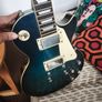 Epiphone Les Paul Standard Plus Top 2005 Trans Blue (repaired headstock) Image 2