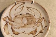 Zac Phelan SMALL hanging plate his workshop and studio in the village of Annas caul on the Dingle Peninsula, Co. Kerry,