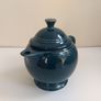 Iconic Deco-Inspired Fiesta Ware Teapot in the "Evergreen" Colourway in Excellent Condition Image 9