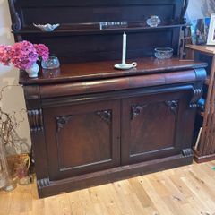 Antique Victorian chiffonier sideboard.