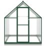 Greenhouse with Base Frame Green 224x169x202 cm Aluminium Image 2