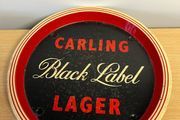 Vintage Carling Black Label advertising pub tray