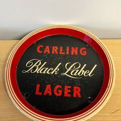 Vintage Carling Black Label advertising pub tray