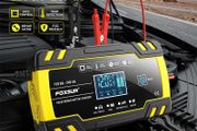 FOXSUR FBC122408D Car Battery Charger,12V/24V 8A 4A Intelligent Automatic Battery Charger for Car