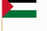 96 x large Palestine stick waving flag