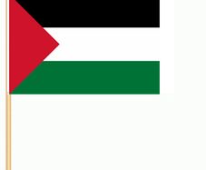 96 x large Palestine stick waving flag