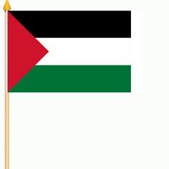 96 x large Palestine stick waving flag