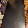 Black glass-topped office desk Image 5
