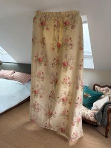 Bespoke Colefax and Fowler linen curtains 2 pairs