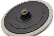 Glass Polis 12752 - 5/8"-11 Detailing Hook and Loop Backing Pad / 7" 150mm - Water Feed