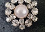 Pearl/Diamonte Brooch (Vintage)