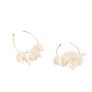 Mignonne Gavigan Gold With Pearl Mini Lolita Hoops Image 4