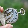 Antique Pocket Watch Mechanical Movement (in working order) Image 7