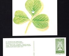 1995 Ireland An Post St Patrick Day Card with pre-paid stamp (St. Patrick Design)