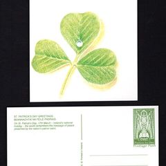 1995 Ireland An Post St Patrick Day Card with pre-paid stamp (St. Patrick Design)