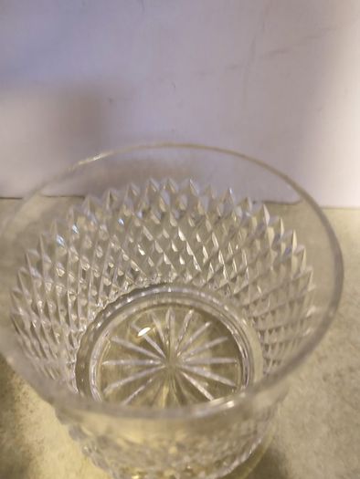 CAVAN Crystal Canister, Glass, biscuit jar, tobacco jar, Crystal candy dish, crystal, glass container, Glass Canister with Lid. No27