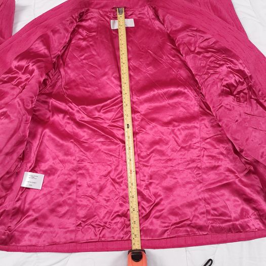 Country Casuals Petite Bright Fuchsia Pink Textured Fitted Tailored Blazer Jacket 14UK/42EU