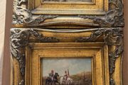 Antique paintings in gilt frame